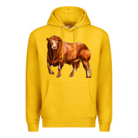 Lemon red angus bull Premium Hoodie - LillyAllenDesigns