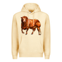 Pina Colada red angus bull Premium Hoodie - LillyAllenDesigns