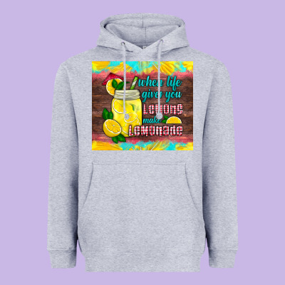 When Life Gives You Lemons Make Lemonade Heavyweight Hoodie Designed By Hra Design Shop