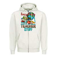 Oatmeal Heather busy doing cool teacher stuff Zipper Hoodie - texasbilliewilder