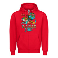 Red busy doing cool teacher stuff Zipper Hoodie - texasbilliewilder
