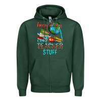 Sports Green busy doing cool teacher stuff Zipper Hoodie - texasbilliewilder