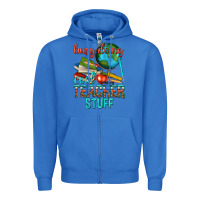 True Royal busy doing cool teacher stuff Zipper Hoodie - texasbilliewilder