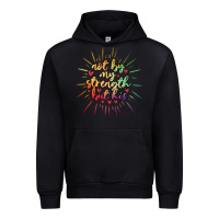Black not by my strength but his Urban Hoodie - MaliasSmallBusiness