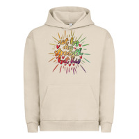 Pigment French Oak not by my strength but his Urban Hoodie - MaliasSmallBusiness
