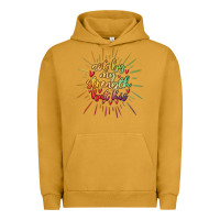 Pigment Peanut Butter not by my strength but his Urban Hoodie - MaliasSmallBusiness