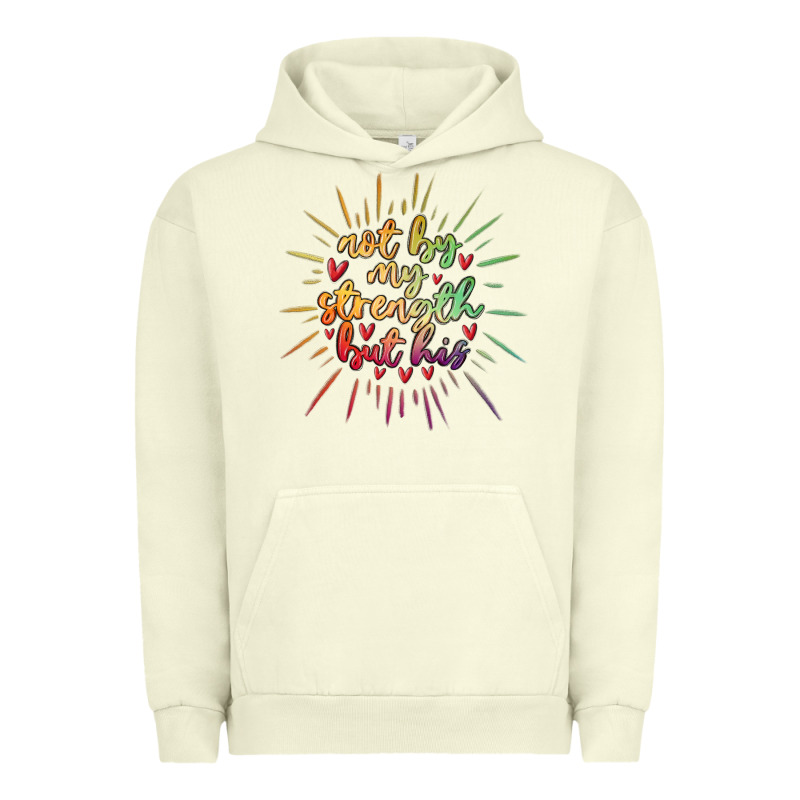 Not By My Strength But His Urban Hoodie by MaliasSmallBusiness | Teevron