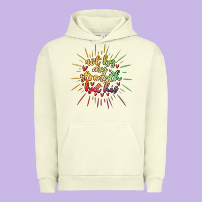 Not By My Strength But His Urban Hoodie Designed By Maliassmallbusiness