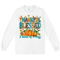 White Thankful blessed and kind of a mess Long Sleeve Tee - RanaPortraitStore