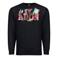 Black adon nurse Premium Sweatshirt - AdoDesignShop