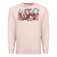 Pale Pink adon nurse Premium Sweatshirt - AdoDesignShop