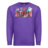 Purple adon nurse Premium Sweatshirt - AdoDesignShop