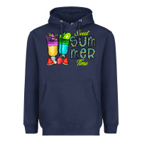Navy sweet summer time3 Heavyweight Hoodie - CowhideDigitalArt