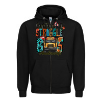 Black captain of struggle bus busdriver life Zipper Hoodie - texasbilliewilder