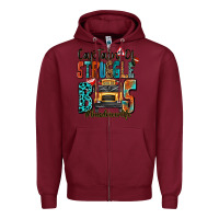 Burgundy captain of struggle bus busdriver life Zipper Hoodie - texasbilliewilder