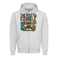 Dove Grey captain of struggle bus busdriver life Zipper Hoodie - texasbilliewilder