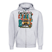 Heather Grey captain of struggle bus busdriver life Zipper Hoodie - texasbilliewilder
