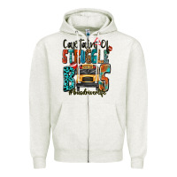 Oatmeal Heather captain of struggle bus busdriver life Zipper Hoodie - texasbilliewilder