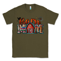 Army Green barn mom Classic Tee - Zillion Design Studio
