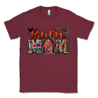 Burgundy barn mom Classic Tee - Zillion Design Studio