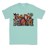 Seafoam barn mom Classic Tee - Zillion Design Studio