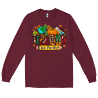 Burgundy Teaching little pumpkins Long Sleeve Tee - RanaPortraitStore