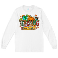 White Teaching little pumpkins Long Sleeve Tee - RanaPortraitStore