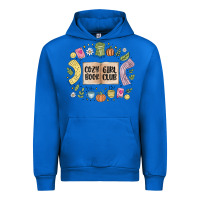 Cobalt cozy book girl club Urban Hoodie - MaliasSmallBusiness