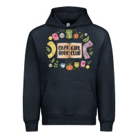 Navy cozy book girl club Urban Hoodie - MaliasSmallBusiness
