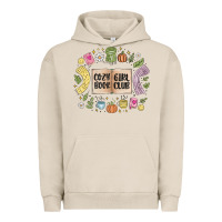 Pigment French Oak cozy book girl club Urban Hoodie - MaliasSmallBusiness