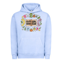 Pigment Grape Ice cozy book girl club Urban Hoodie - MaliasSmallBusiness