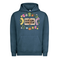 Pigment Midnight Navy cozy book girl club Urban Hoodie - MaliasSmallBusiness
