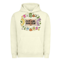 Pigment Pistachio cozy book girl club Urban Hoodie - MaliasSmallBusiness