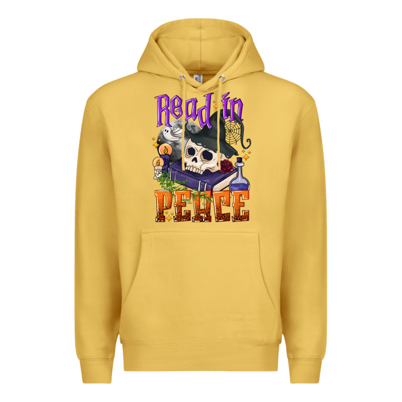 Read In Peace Halloween Premium Hoodie by NancyCooperArtShop | Teevron