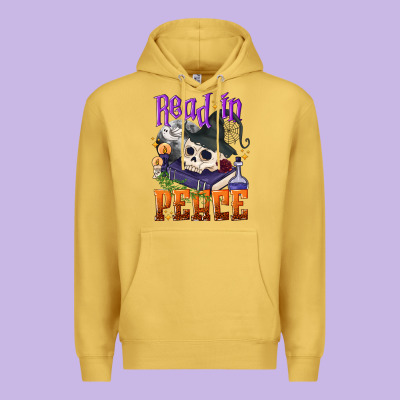 Read In Peace Halloween Premium Hoodie Designed By Nancycooperartshop