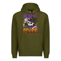 Army Green Read in peace Halloween Premium Hoodie - NancyCooperArtShop
