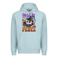 Blue Mist Read in peace Halloween Premium Hoodie - NancyCooperArtShop