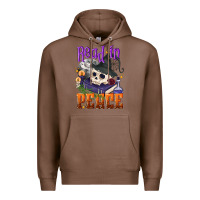 Chestnut Read in peace Halloween Premium Hoodie - NancyCooperArtShop