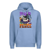 Colony Blue Read in peace Halloween Premium Hoodie - NancyCooperArtShop