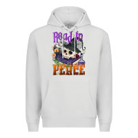 Dove Grey Read in peace Halloween Premium Hoodie - NancyCooperArtShop