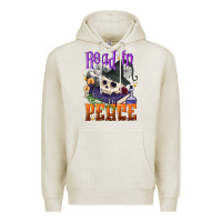 Oatmeal Heather Read in peace Halloween Premium Hoodie - NancyCooperArtShop
