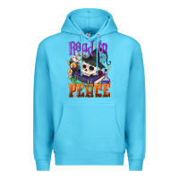 Ocean Blue Read in peace Halloween Premium Hoodie - NancyCooperArtShop