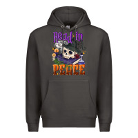 Smoke Read in peace Halloween Premium Hoodie - NancyCooperArtShop
