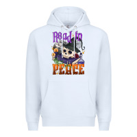 White Read in peace Halloween Premium Hoodie - NancyCooperArtShop