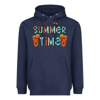 Navy sweet summer time Heavyweight Hoodie - CowhideDigitalArt