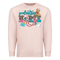 Pale Pink pediatric nurse Premium Sweatshirt - AdoDesignShop