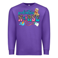 Purple pediatric nurse Premium Sweatshirt - AdoDesignShop