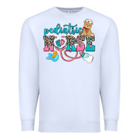 White pediatric nurse Premium Sweatshirt - AdoDesignShop