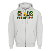 Dove Grey chaos coordinator Zipper Hoodie - texasbilliewilder
