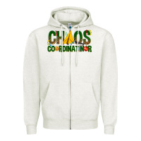 Oatmeal Heather chaos coordinator Zipper Hoodie - texasbilliewilder